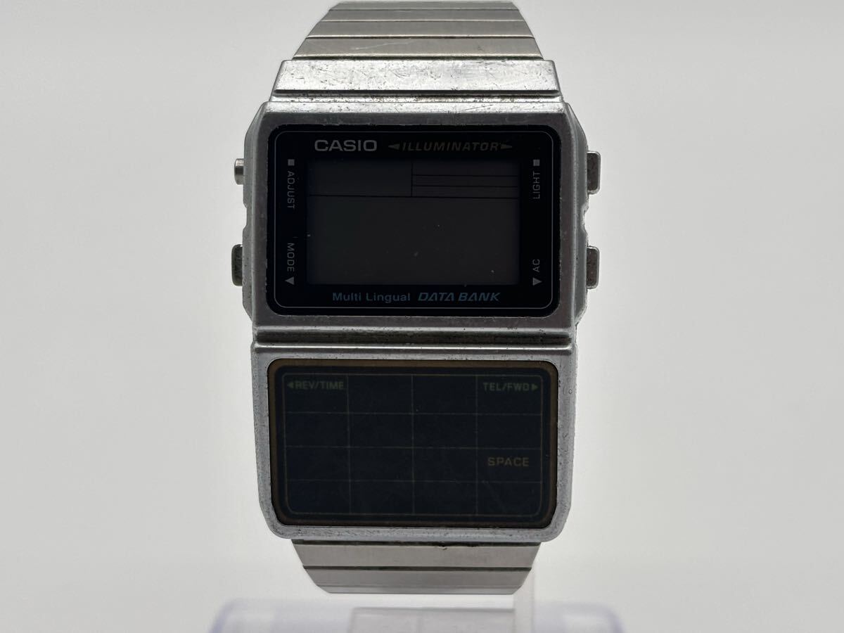G70623162627 CASIO カシオ DATA BANK データバンク DBC-611 メンズ腕時計 ウォッチ デジアナ文字盤 クォーツ 不動 チープ 現状品 中古