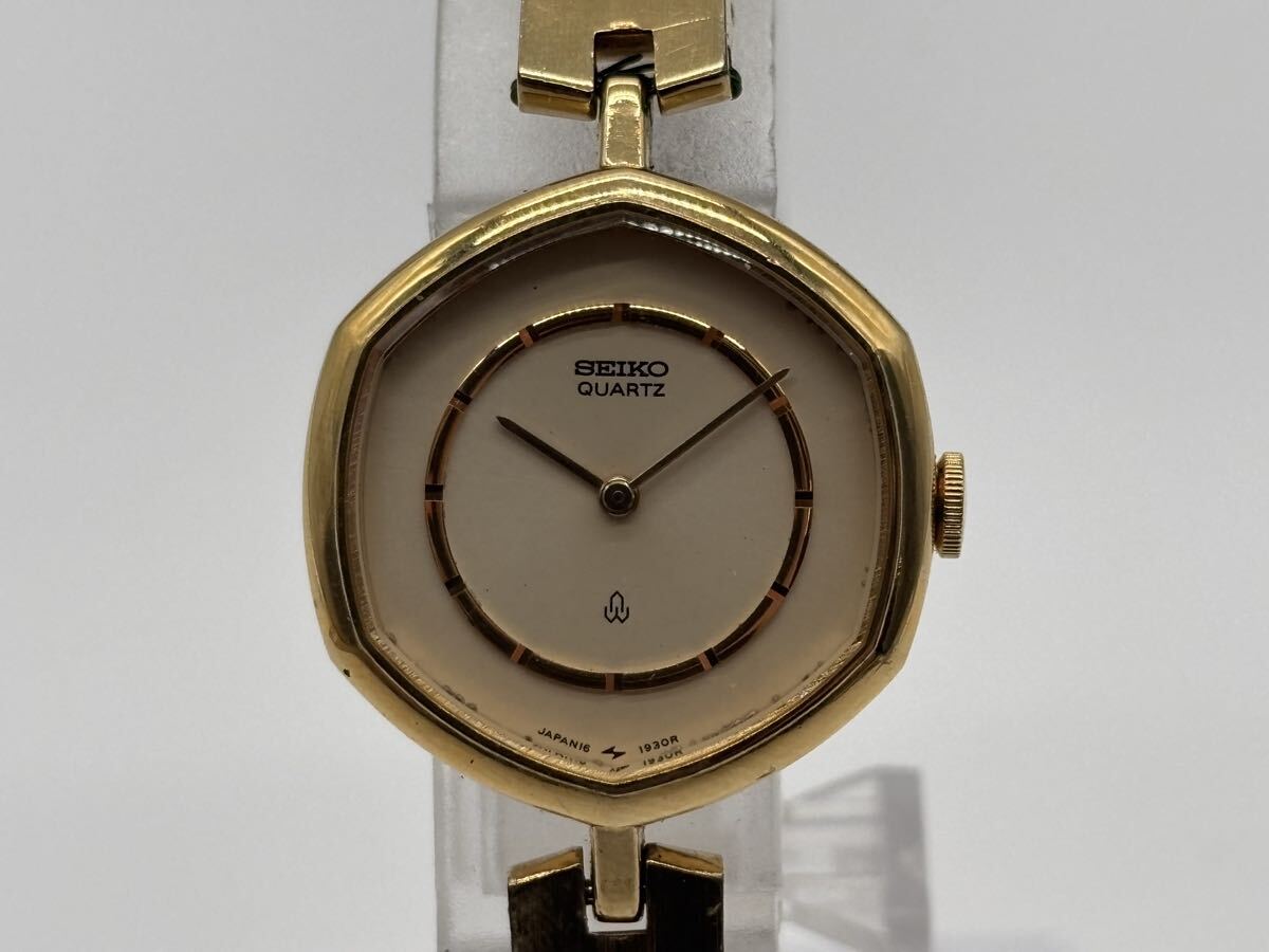 G69706032617 SEIKO セイコー QUARTZ 16-6000 レディース腕時計 ウォッチ 白文字盤 クォーツ 2針 ヘキサゴン 不動 現状品 中古