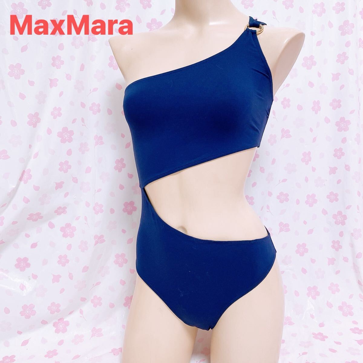 236 MAXMara 高級ブランド　ワンピース　ハイレグ 水着　レディース　スイムウエア　整理品　匿名配送　定価36000円　新品タグ付き