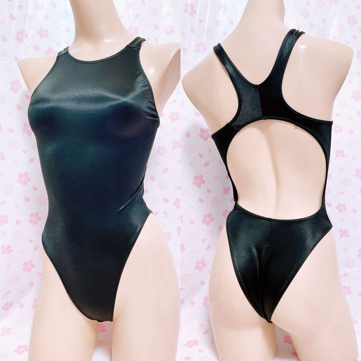 243 競泳水着　レディース　スイムウエア　Tバック　ワンピース　水着　整理品　匿名配送　光沢生地