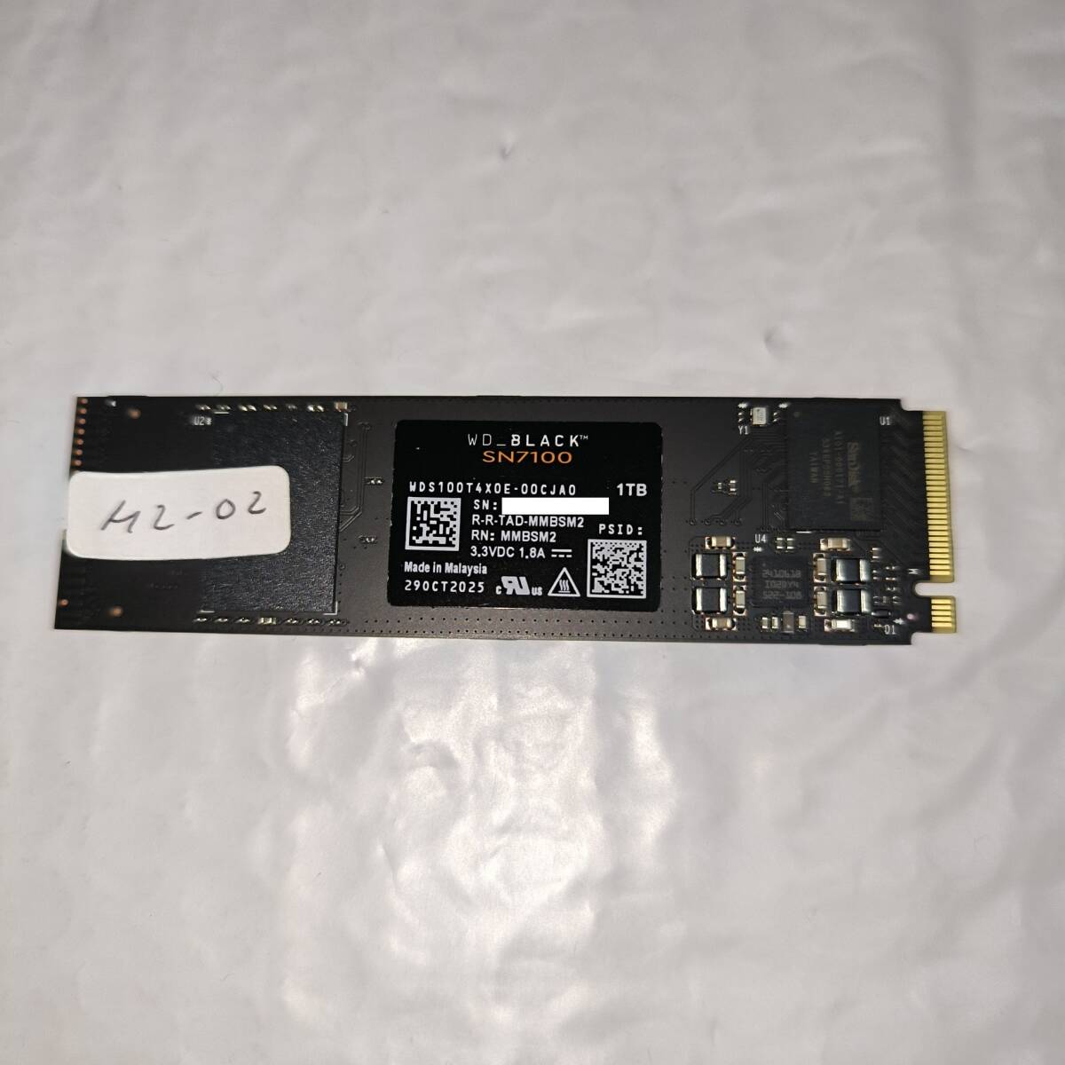 M2 SSD 1TB WD BLACK SN7100 ＃M2-02