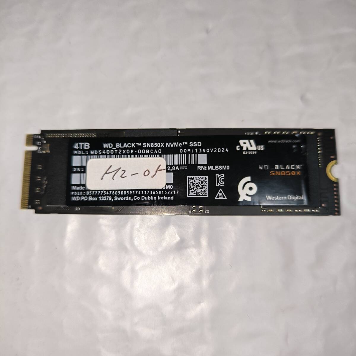 M2 SSD 4TB WD BLACK SN850X ＃M2-05
