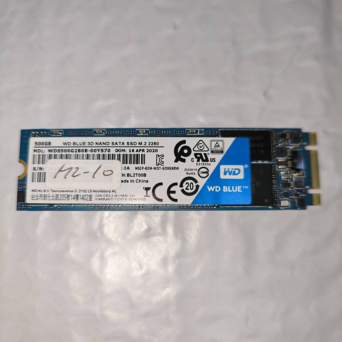 M2 SSD 500GB WD BLUE ＃M2-10