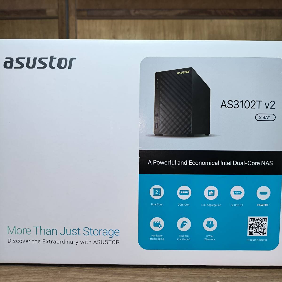 ASUSTOR AS3102T V2 NAS 2ベイ