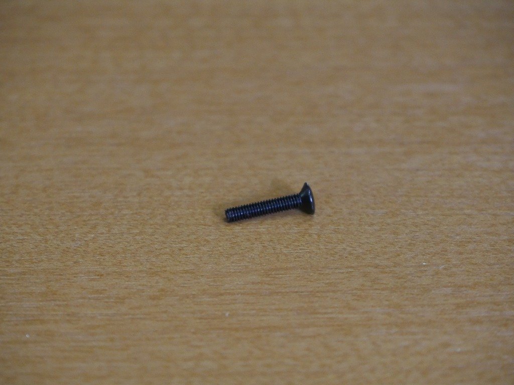 GROVER ペグ ボタン止め用ネジ 黒クローム