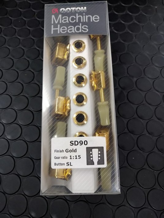 GOTOH SD90-SL/GG L3+R3 Kluson type パーロイドノブ　