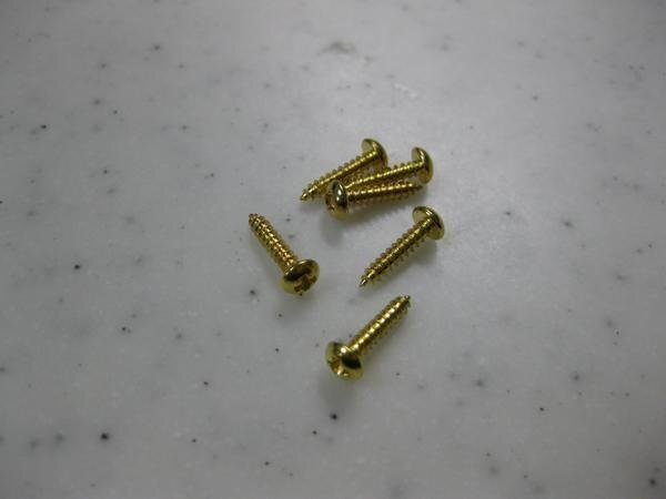 チューナー固定用ネジセット(6本）ゴールド