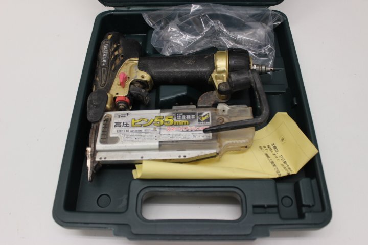 ○HITACHI 高圧仕上釘打機 NT55HM2 【現状渡し・ジャンク扱い】 ヒタチ 日立工機 55mm