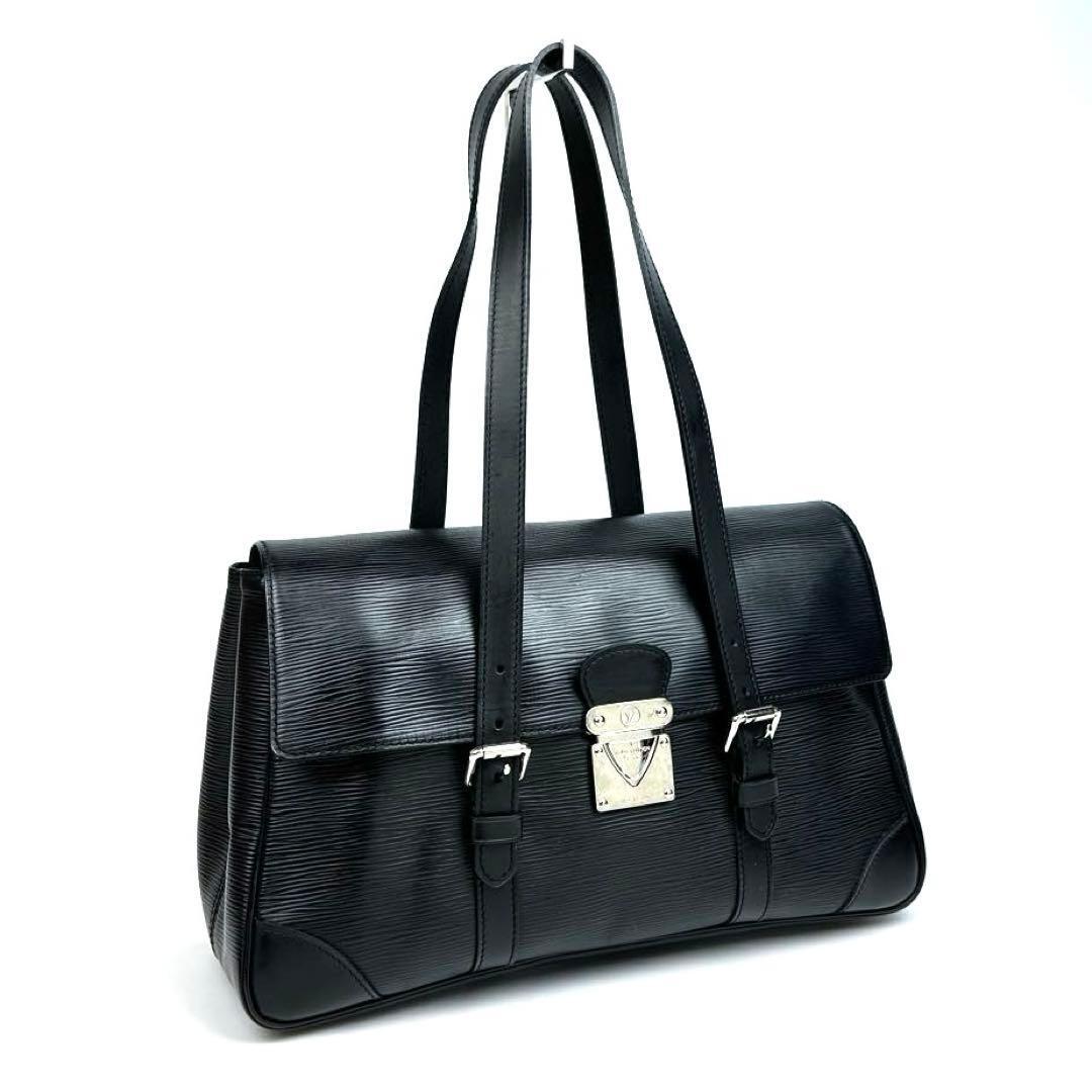 【美品】LOUIS VUITTON ルイヴィトン エピ セギュールMM ショルダーバッグ ハンドバッグ ノワール M58862 フォーマル 男女兼用 レザー 黒