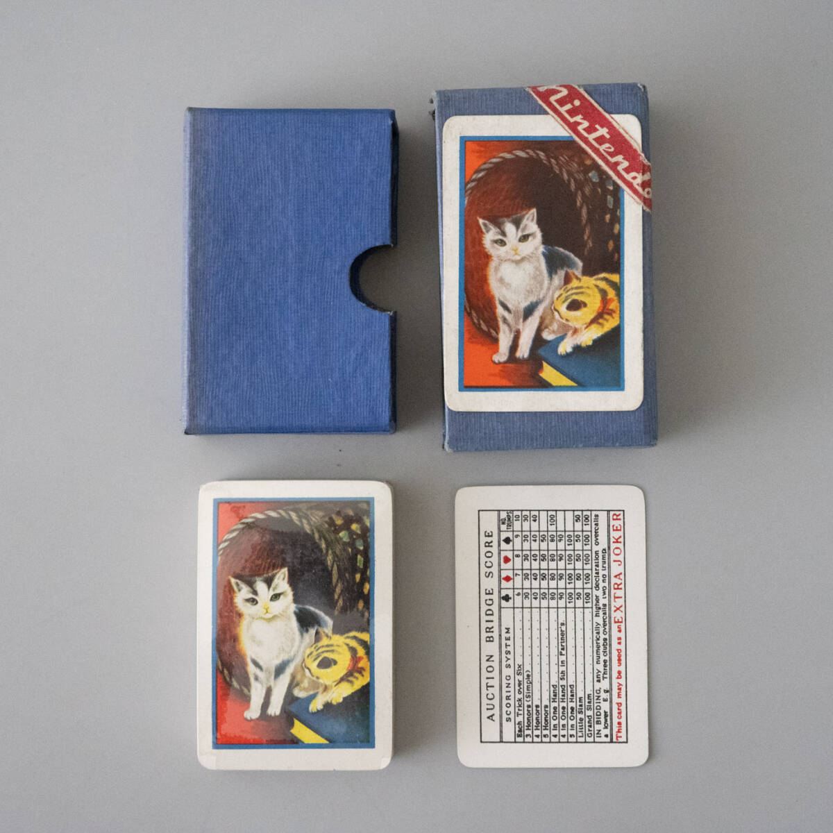 未開封 当時物 任天堂 トランプ 昭和レトロ nintendo PLAYING CARDS 80 ニンテンドウ コレクション 可愛い 猫 ネコ アンティーク