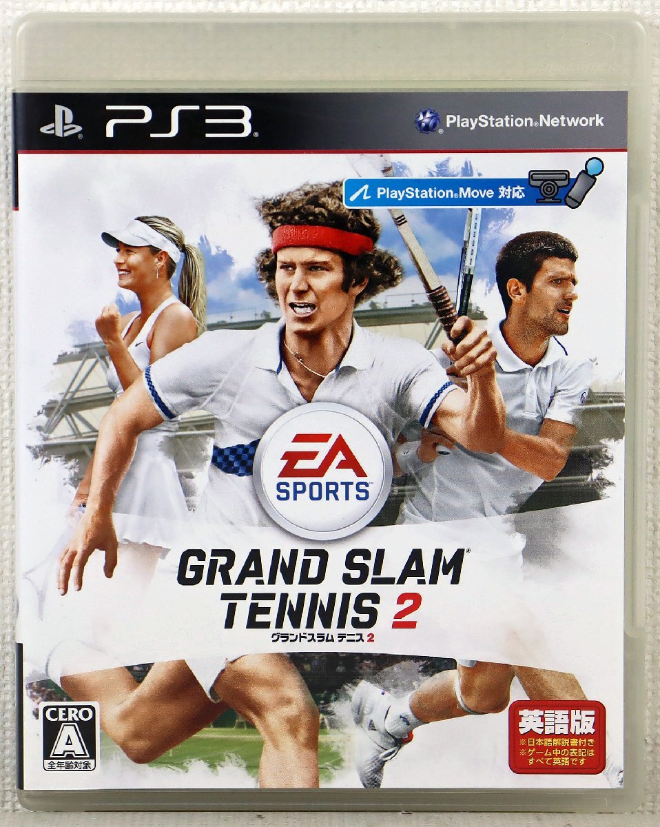 P●中古品●ゲームソフト『グランドスラム テニス 英語版』エレクトロニック・アーツ BLJM-60429 PS3/プレイステーション3 2012年 解説書付