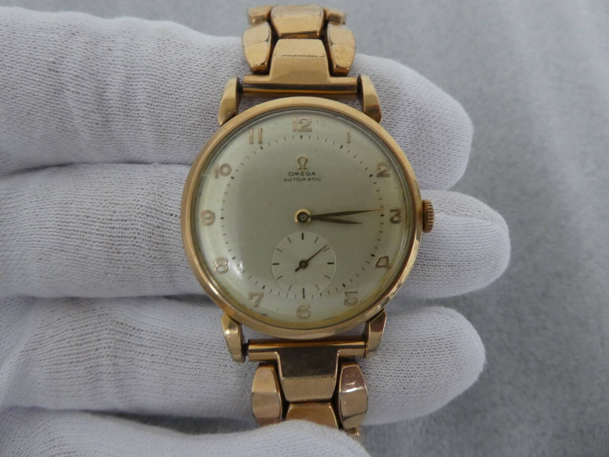 OMEGA オメガ AUTOMATIC Cal.332 ハーフローター 自動巻き メンズ 腕時計 ヴィンテージ 動作品 中古品 1円スタート