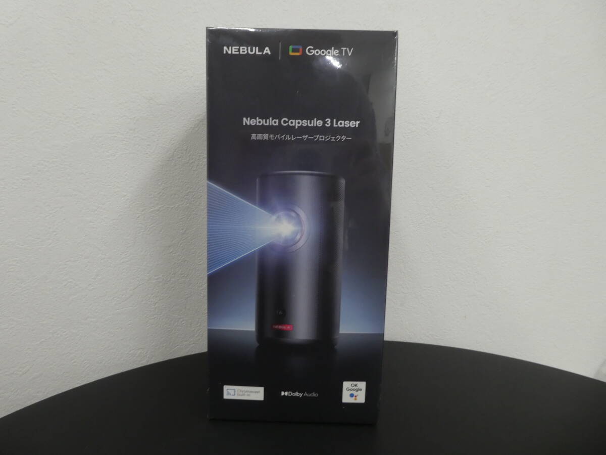 ② 未使用保管品 Nebula Capsule 3 Laser ネブラ カプセル 3 レーザー Anker アンカー モバイルプロジェクター 1円スタート