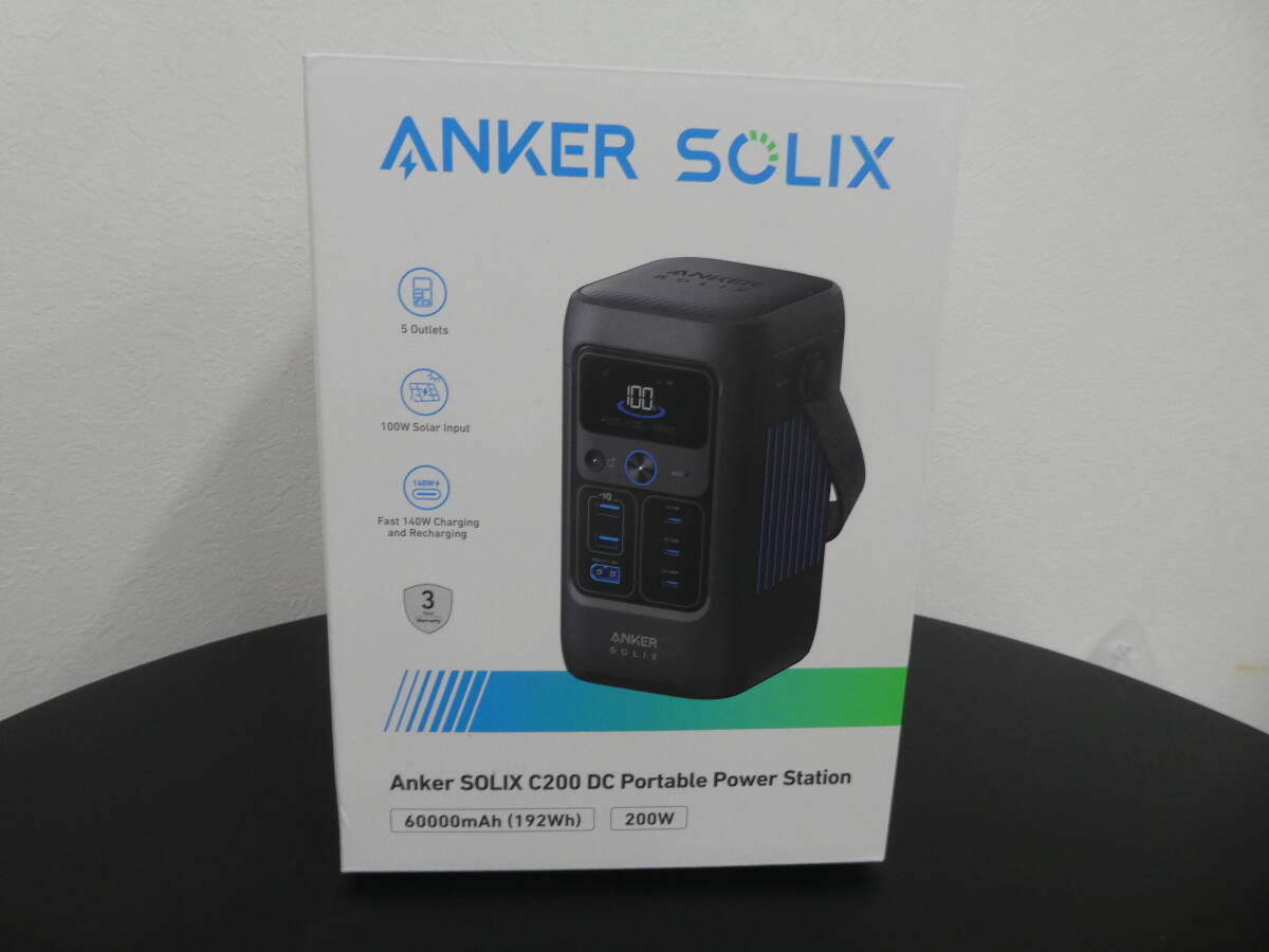② Anker SOLIX C200 DC Portable Power Station アンカー ソリックス ポータブル電源 未使用保管品 1円スタート
