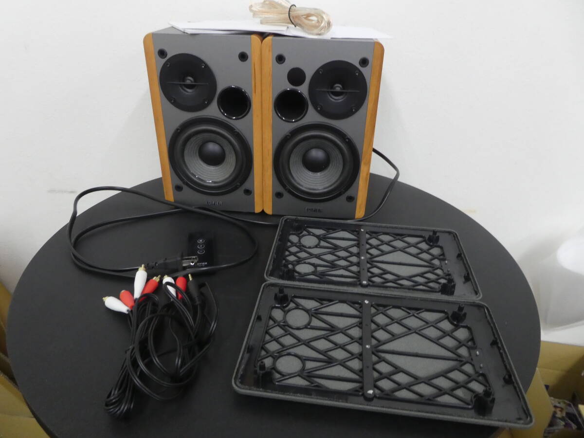 EDIFIER エディファイア R1280T Multimedia Speaker マルチメディアスピーカー 左右ペア ケーブル リモコン カバー付き 1円スタート