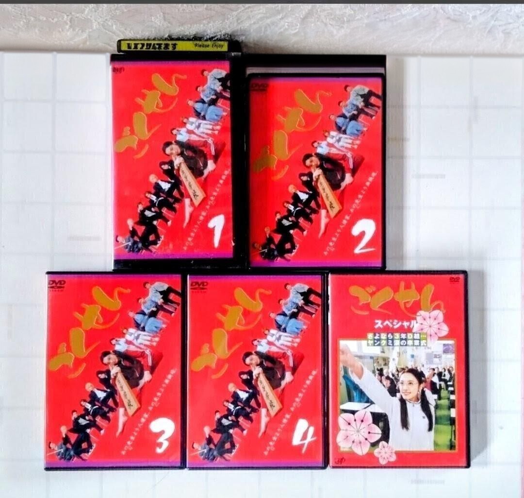 仲間由紀恵主演　テレビドラマ　ごくせん DVD　Vol.2〜4 　&　ごくせん スペシャル DVD 　&　VHS ビデオテープ　ごくせん Vol.1　セット