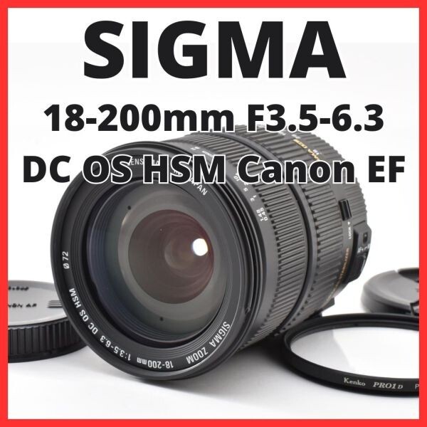 G31[8372]2★美品★ シグマ SIGMA 18-200mm F3.5-6.3 DC OS HSM キヤノン Canon EFマウント用