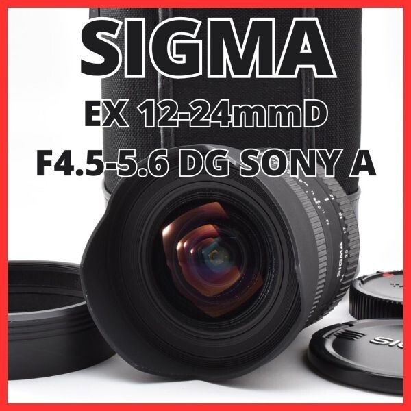 H06[8374]1 シグマ SIGMA EX 12-24mmD F4.5-5.6 DG ソニー SONY Aマウント用
