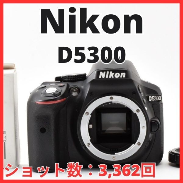 H13[8491]24★美品★ ニコン Nikon D5300 ボディ 【ショット数 3,362回】