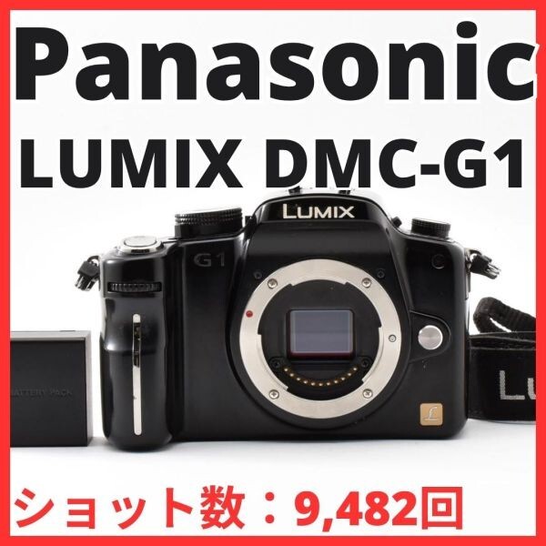 H13[8421]10 パナソニック Panasonic LUMIX DMC-G1 ボディ 【ショット数 9,482回】
