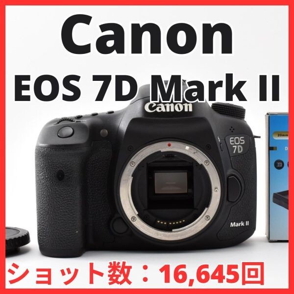 H13[8460]15★美品★ キヤノン Canon EOS 7D Mark II ボディ 【ショット数 16,645回】
