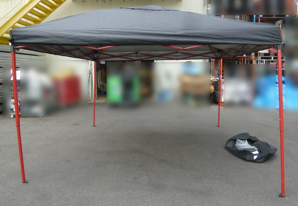 (訳あり 未使用品)FIELDOOR タープテント 3m×3m a14034 黒 [F-517]送料無料(北海道・沖縄・離島・佐川急便中継料金がかかる地域は除く)