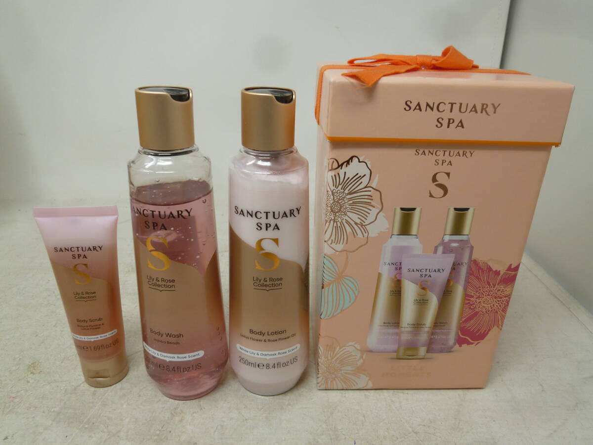 中古 SANCTUARY SPA ボディウォッシュ ボディローションset [M-255] 送料無料(北海道・沖縄・離島・佐川急便中継料金がかかる地域は除く)