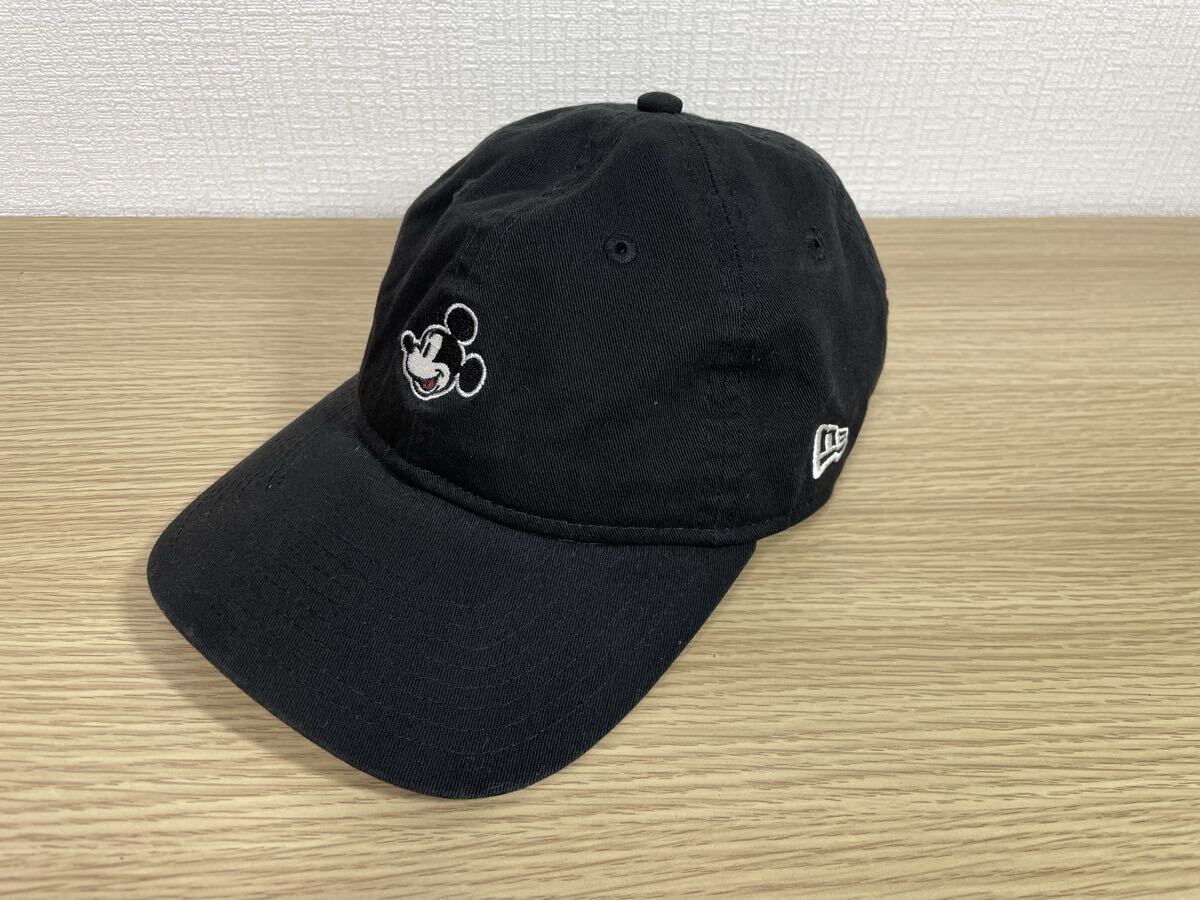 8-97 NEW ERA ニューエラ 帽子 キャップ DISNEY コラボ ミッキーマウス ミッキー 黒 ブラック RN11493 CA40289 綿 100%