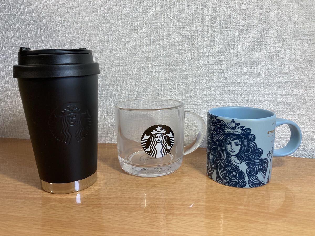8-90 STARBUCKS スターバックス スタバ タンブラー マグカップ カップ 食器 おまとめ セット ブラック クリア カラー