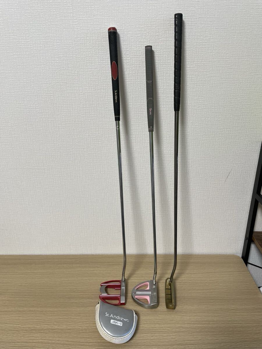 8-83 St.Andrews セント・アンドリュース AK-1 Quincy クインシー Sun Lines Delight サンライン ゴルフ パター まとめ セット