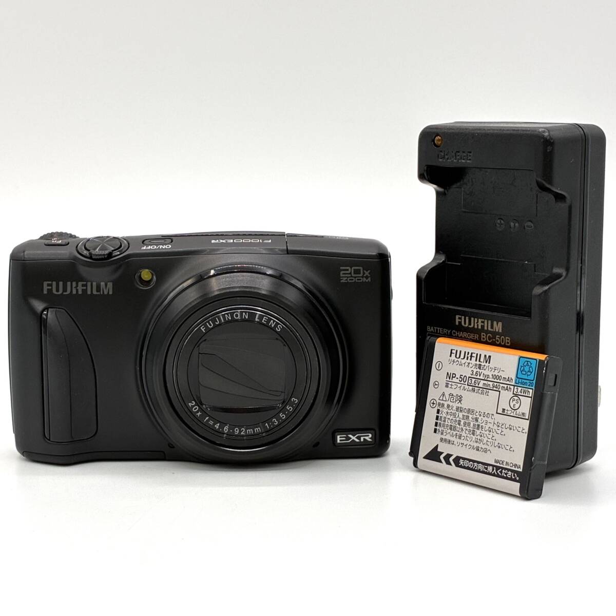 FUJIFILM フジフイルム FinePix F1000EXR ブラック コンパクトデジタルカメラ デジカメ 黒 カメラ 現状品 コンデジ バッテリー【新1043他】