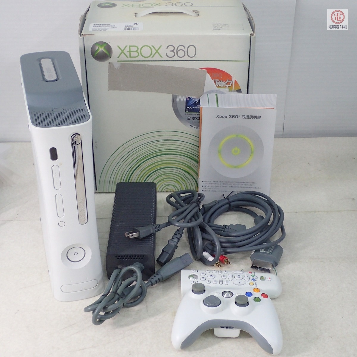 ○シリアル一致 XBOX360 本体 HDD初期化済 60GB マイクロソフト Microsoft 箱説付 ジャンク【20