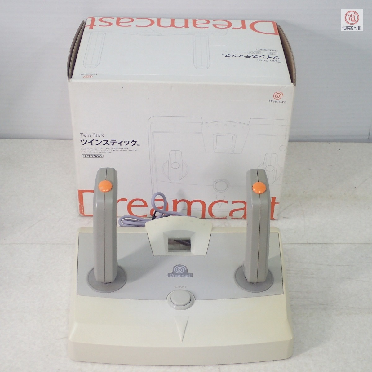 ○動作品 DC ドリームキャスト ツインスティック HKT-7500 Twin Stick ドリキャス Dreamcast セガ SEGA 箱付【20
