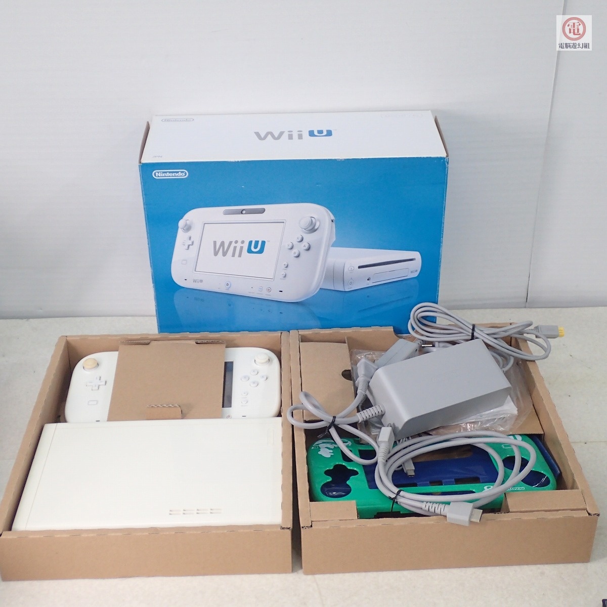 ○動作品 シリアル一致 WiiU 本体 WUP-010/101 シロ ベーシックセット 8GB 初期化済 箱説付【20
