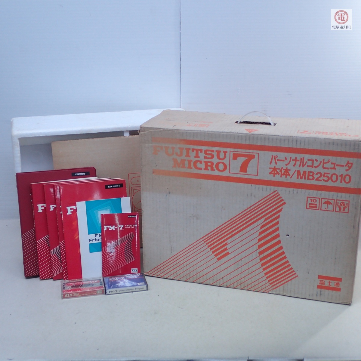 ○※外箱・説・テープのみ 富士通 FM-7 (MB25010) マイクロセブン MICRO7 FUJITSU ※本体なし【40