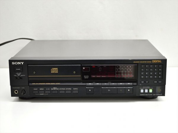 KM792●ジャンク品●SONY ソニー CDP-333ESD　CDプレーヤー　オーディオ機器