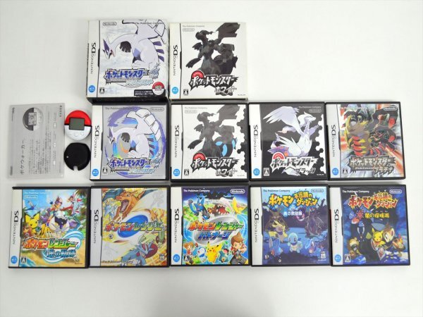 KM792●現状品●ニンテンドーDS　ポケットモンスター/ポケモン ソフト 9点セット　ポケウォーカー付き　動作未確認