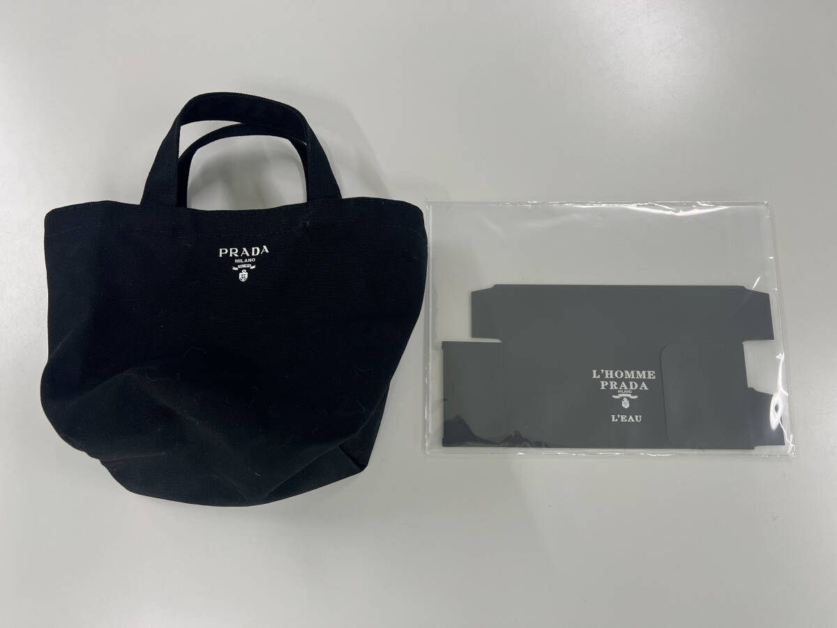 新品/未使用 PRADA/プラダ ノベルティ ミニ トートバッグ ブラック
