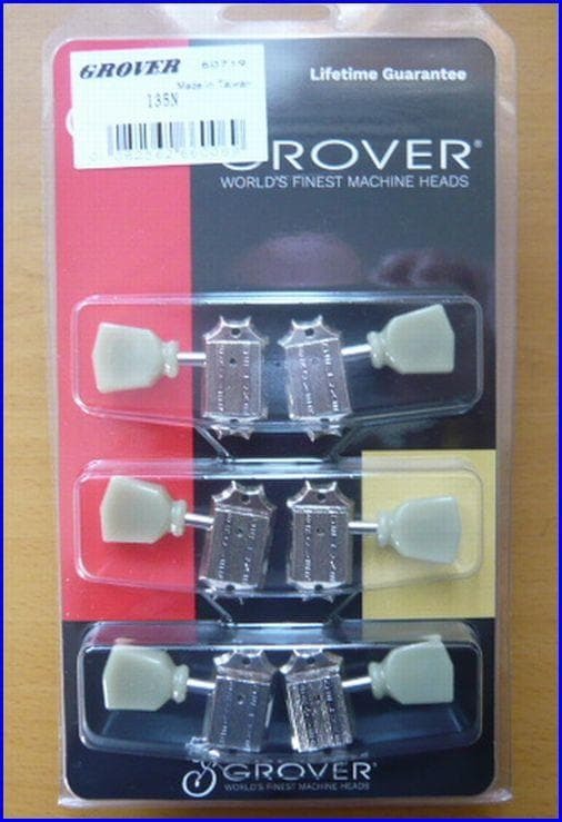 GROVER 135Nペグ 3x3 1Set グローバーニッケル新品！
