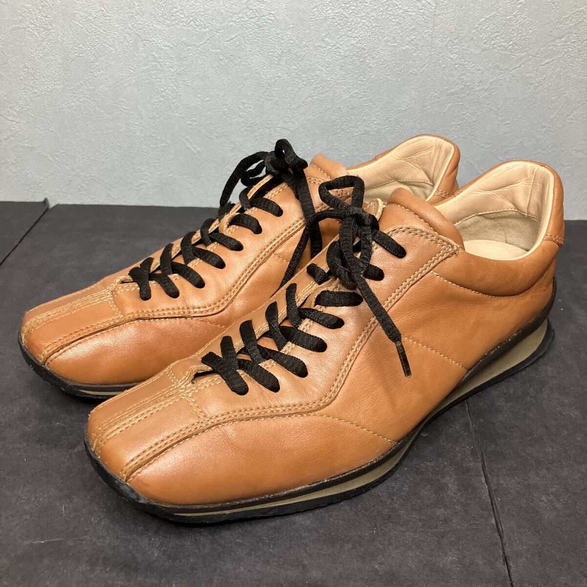 PRADA SPORT プラダスポーツ　レザースニーカー　ブラウン　レディース　37.5