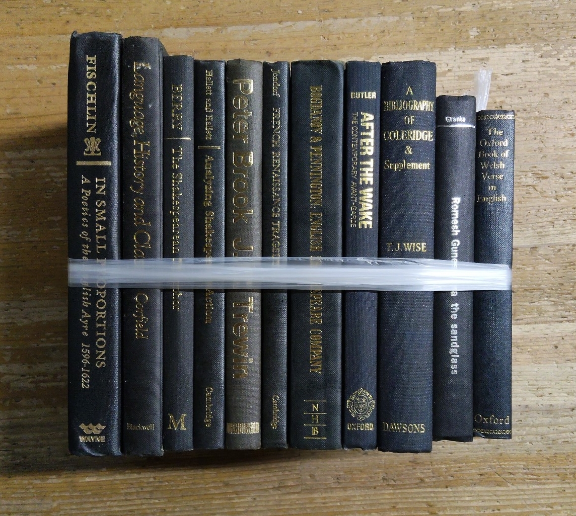 k0801-2.英文学 洋書まとめ/古典文学/戯曲/詩/散文/文芸評論/ディスプレイ/レトロ/アンティーク/黒色/ブラック/モノクロ
