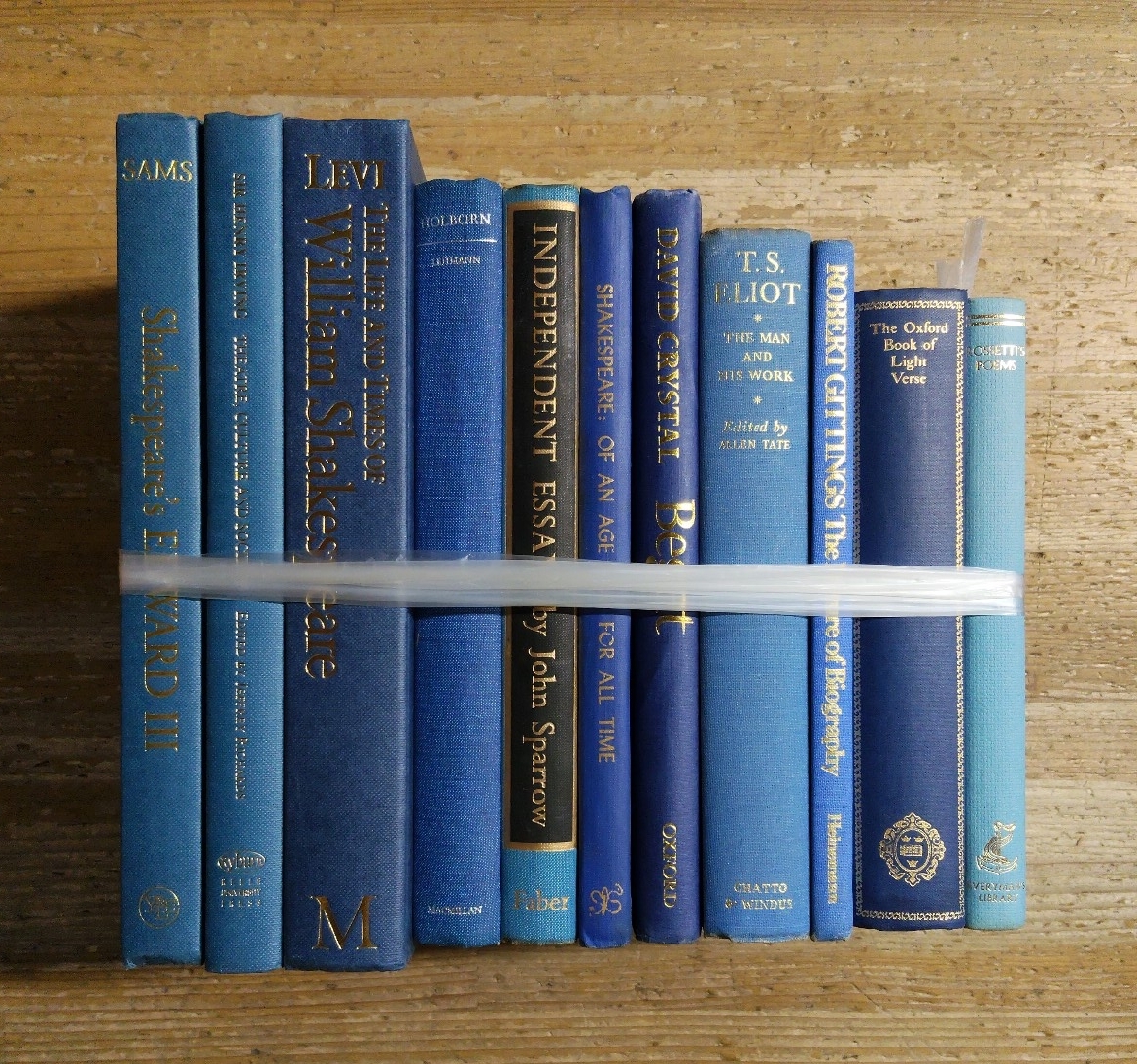 k0801-6.英文学 洋書まとめ/古典文学/戯曲/詩/散文/文芸評論/ディスプレイ/レトロ/アンティーク/ブルー/青色