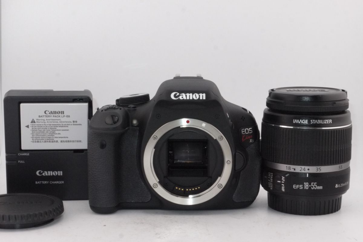 ★良品★キヤノン CANON EOS Kiss X5 ＋ EF-S 18-55mm F3.5-5.6 IS ボディレンズセット #3139 #5431