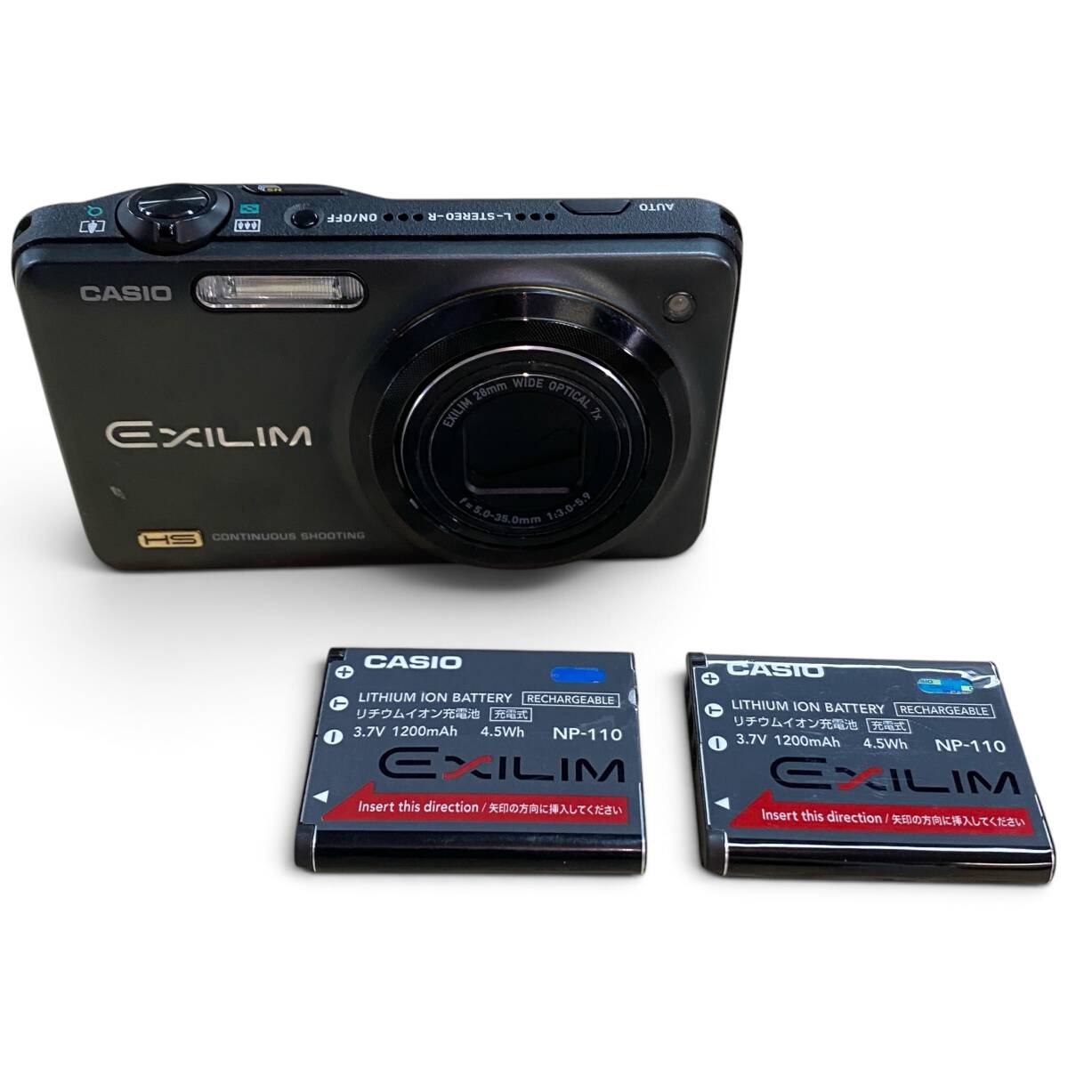 [60/B8-102/260723/13049/1738/TS400] CASIO EXILIM EX-ZR10 ブラック 7×ズーム カシオ デジタルカメラ 動作未確認 現状品