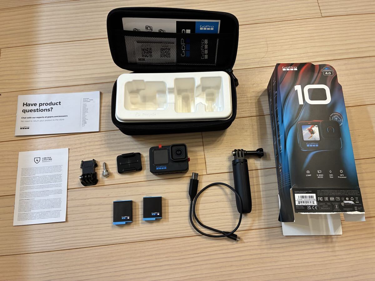 GoPro HERO10 Black アクションカメラ 純正バッテリー2個他付き