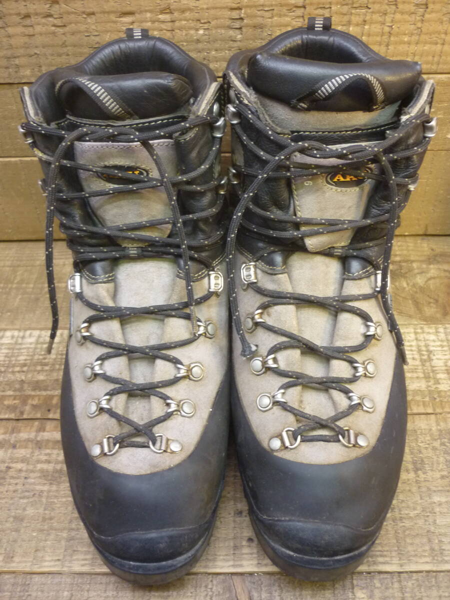 USED AKU アク 本革 GORE-TEX ゴアテックス Vibram ビブラムソール 冬季 登山靴 トレッキングブーツ UK8 1/2 (約27.0〜27.5cm) H17095