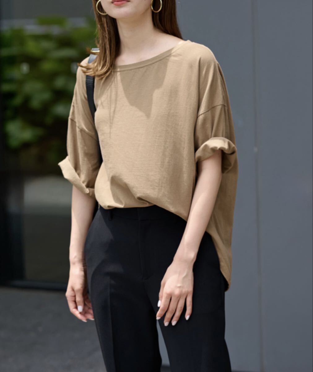 2023 フレ―ムワーク ニュアンス TEE ルーズトップス カットソー