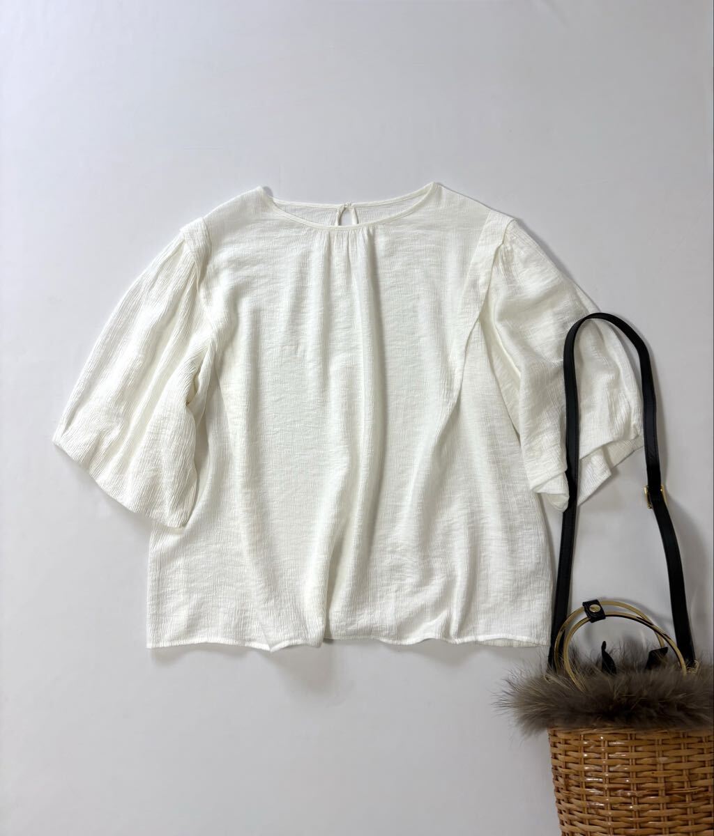 ユナイテッドアローズ BEAUTY&YOUTH クレープ バルーンスリーブ ブラウス