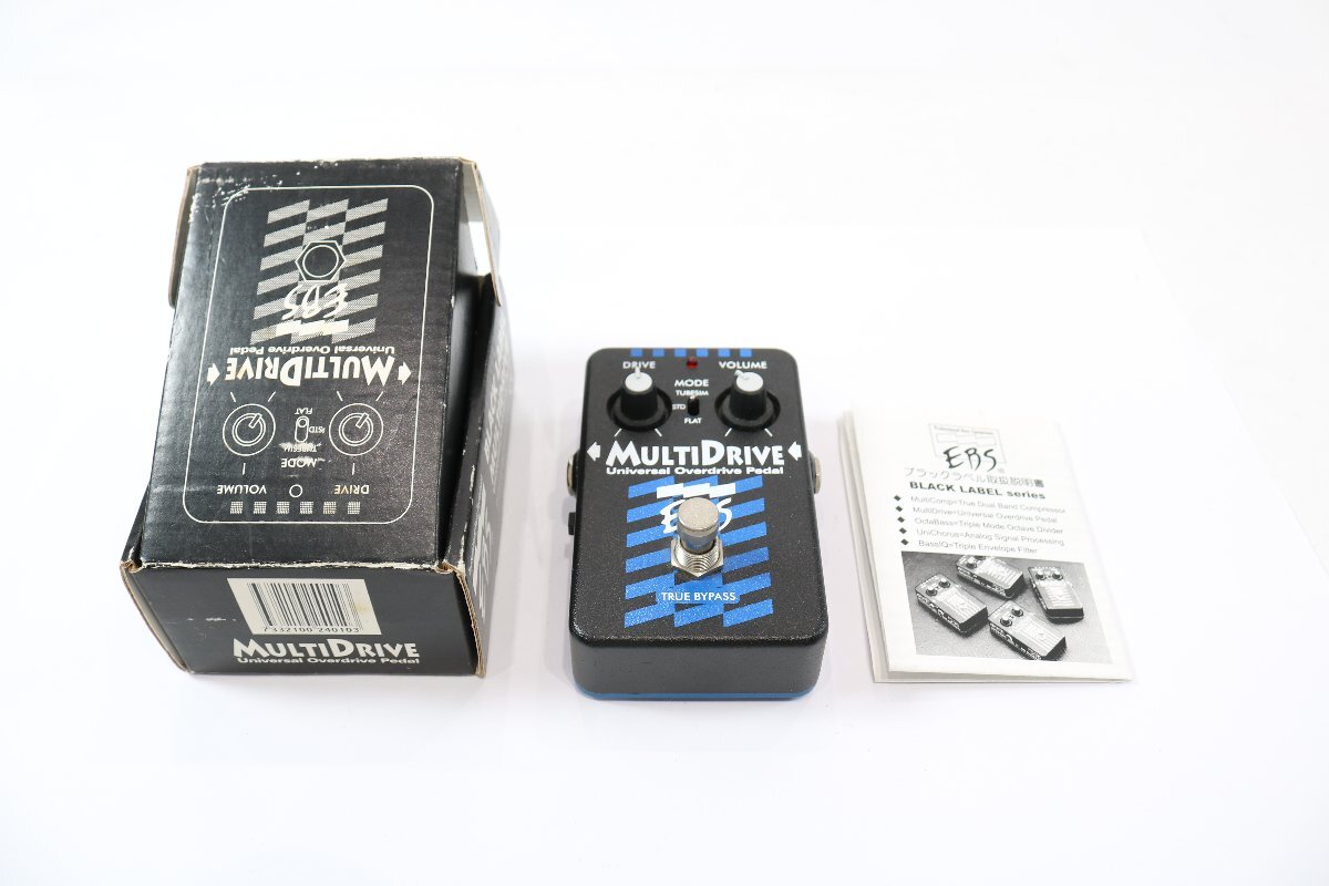 EBS MultiDrive マルチドライブ Overdrive オーバードライブ コンパクト エフェクター ベース用 音楽 機材 動作未確認 現状品 6894-ES