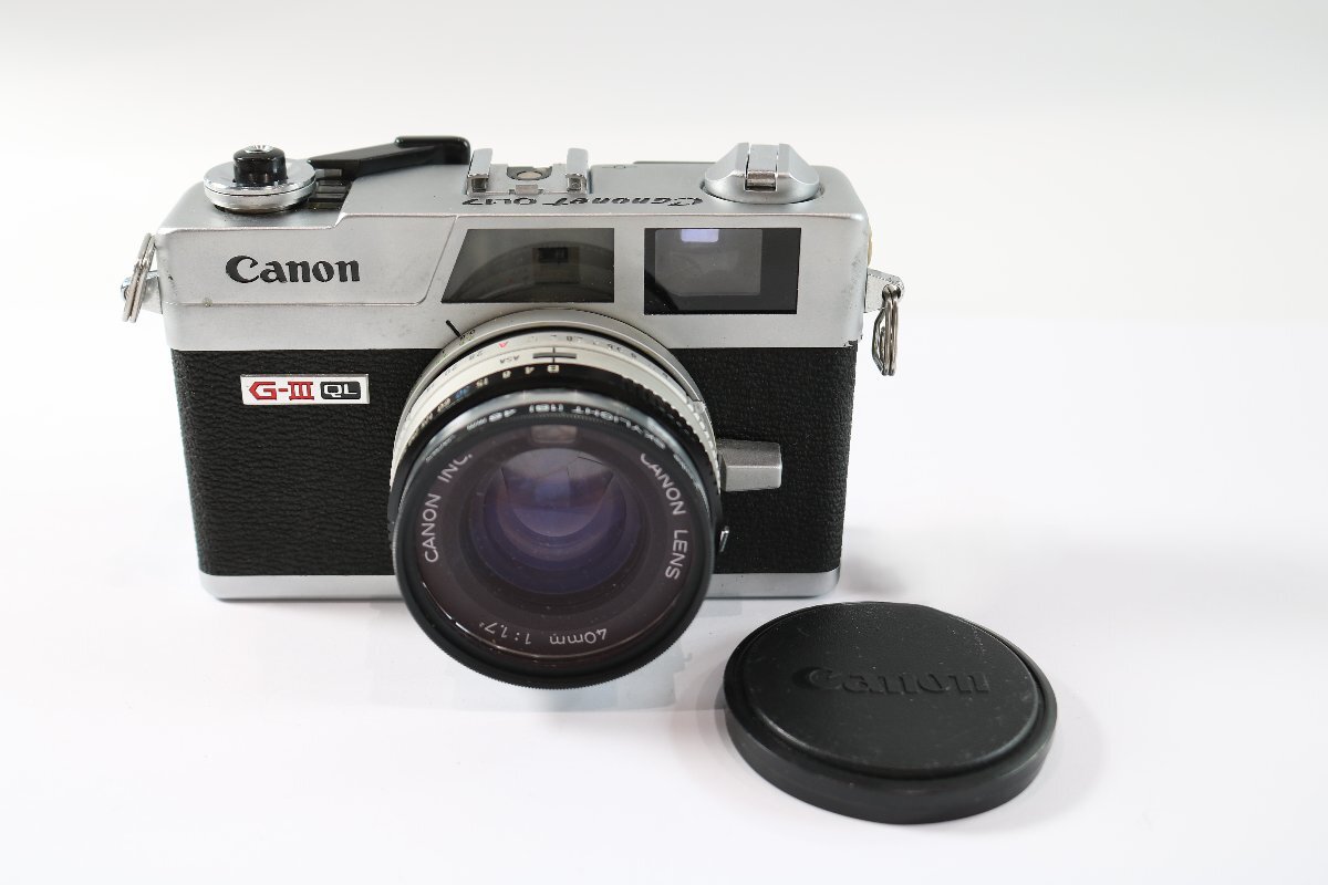 CANON キャノン G-III QL Canonet QL17 40mm F1.7 レンジファインダー フィルムカメラ 動作未確認 6975-ES